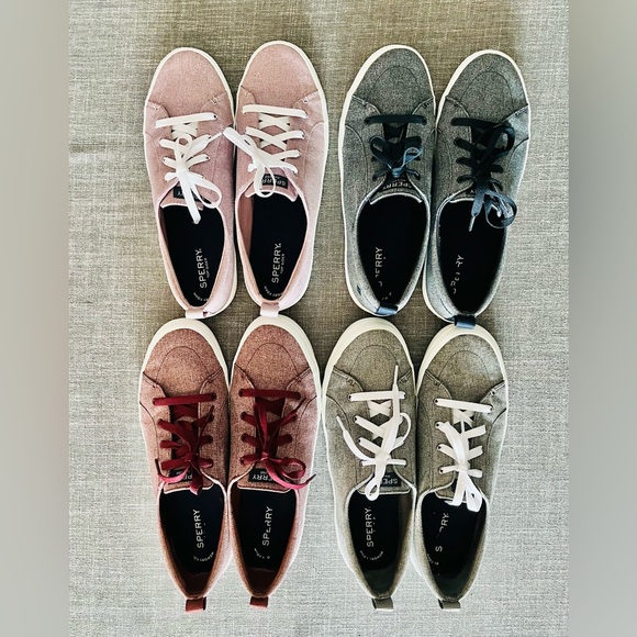 Sperry Crest Navy Dark Blue Sparkle Vibe Sneaker Womens 12 Y2K RARE - Picture 13 of 13